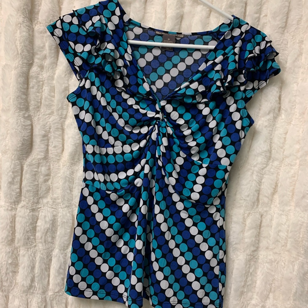 Polka Dot Blouse 
Size Small